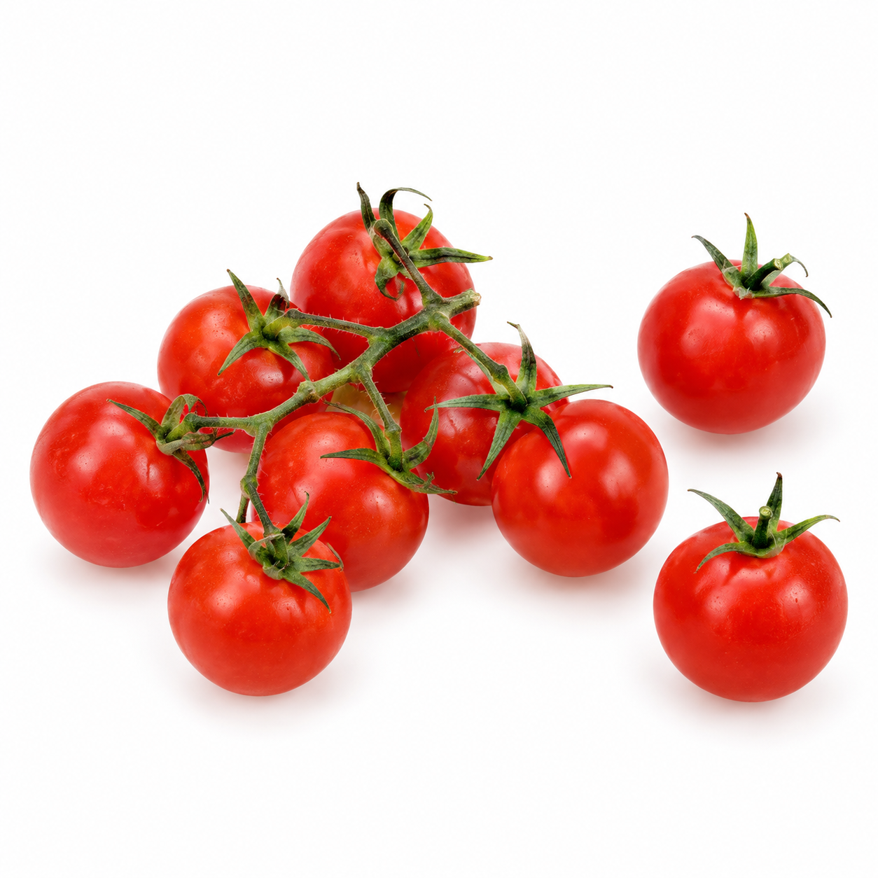 Illustration of Cherry tomatoes on a white background